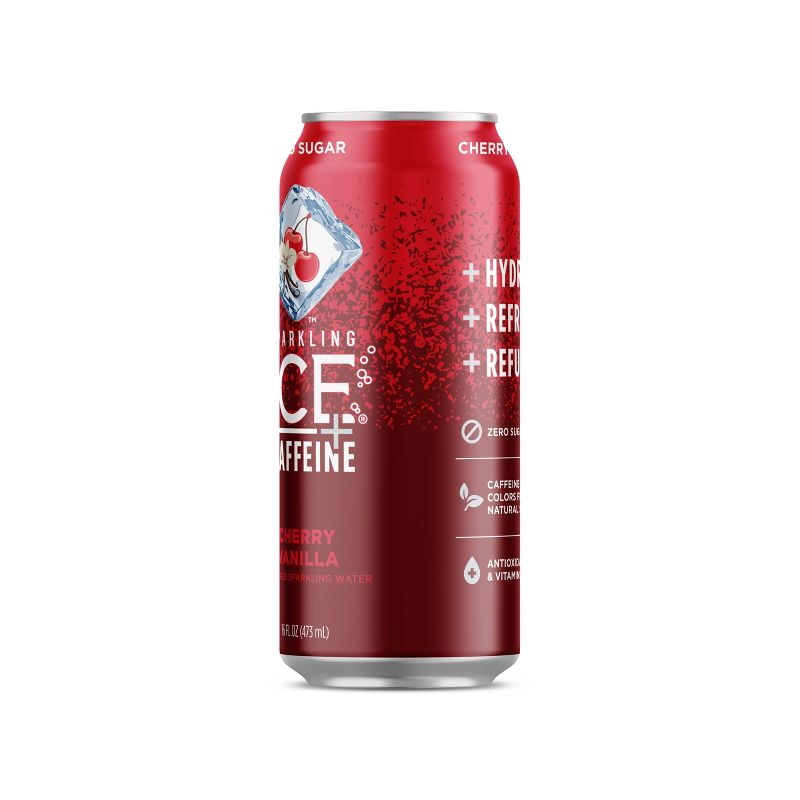 Sparkling Ice Cherry Vanilla + Caffeine - 16 fl oz Can, 5 of 11