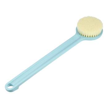 Unique Bargains Bath Brush Wood Back Scrubber With Long Handle For