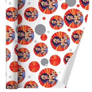 DC Super Hero Girls Wonder Woman Gift Wrap 30" x 72" - 1 of 4