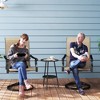 Patio Swivel Chairs Set of 2, High Back Patio Dining Chairs with All-Weather Mesh for Backyard, Lawn, Garden - 2 of 4