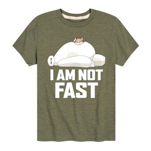Boys' - Disney - Baymax I Am Not Fast Short Sleeve Graphic T-Shirt - 1 of 4