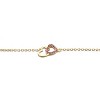 Kids 14K Yellow Gold plated double heart entwined bracelet with cubic zirconia sparkling elegant and perfect for everyday wear or special occasions - 3 of 3