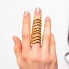 Lucy Quartermaine - Waterfall Armour Ring in Gold Vermeil - 2 of 4