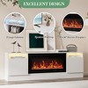 75" Modern TV Stand with Storage - Entertainment Center Compatible with 36" Electric Fireplaces - 2 of 4