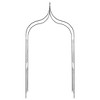 vidaXL Garden Arch, Arch Trellis, Metal Arch, Weather-Resistant, Dark 111.4"H x 50.8"W Green - 4 of 4
