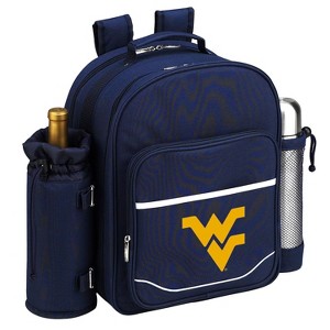 NCAA West Virginia Mountaineers Two Person Coffee Picnic Backpack with Soft Sided Cooler - 1 of 4