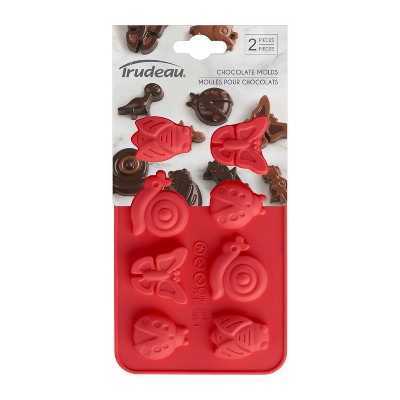 Trudeau 2pk Cupcake Chocolate Molds Aqua : Target