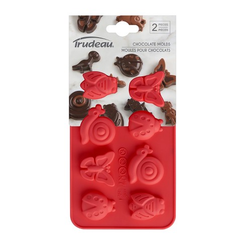 Trudeau Structure 8 Cup Holiday Snowflake Silicone Chocolate Mold - Set of 3