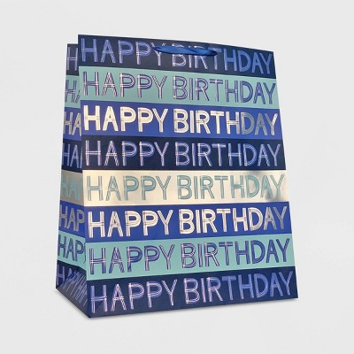 XLarge "Happy Birthday" Script Blue - Spritz™