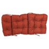 Blazing Needles, 20-inch by 42-inch Spun Polyester Solid Outdoor Tufted Chair Cushion - 2 of 2