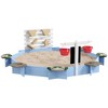 VYNXARIA Wooden Sandbox for 3-7 Years, 85" x 85" x 25", Blue - 2 of 4