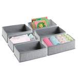 mDesign Soft Fabric Dresser Drawer and Closet Storage Organizer