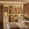 Aheaplus 72'' Set of 2 Freestanding Closet System with 6 Drawers and 4 Hanging Rods, Reversible Wardrobe with Shelves - 4 of 4