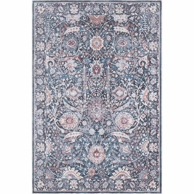 Well Woven Emilia Persian Floral 3'11" X 5'3" Blue Area Rug : Target