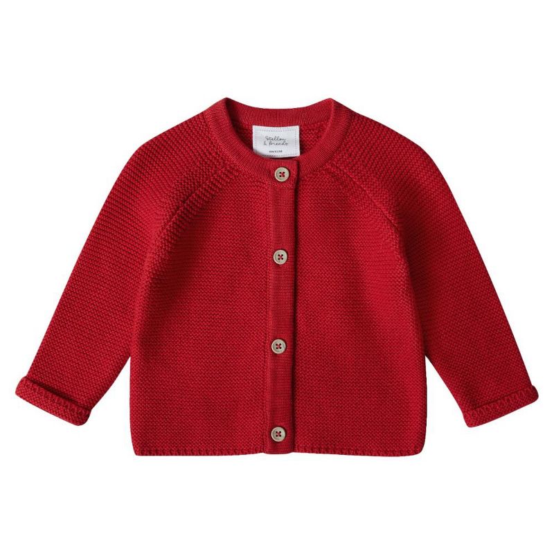 Stellou & Friends 100% Cotton Newborn, Baby and Toddler Cardigan Sweater, 1 of 5