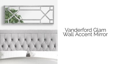 Vanderford Gold Leaf Full-Length Rectangular Wooden Wall Mirror