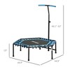 45" Rebounder Trampoline for Adults, Quiet Bungee Rebounder with LED Lights and Adjustable Handle - 3 of 4