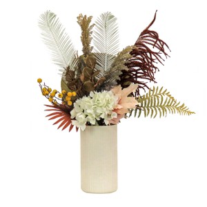 31" Artificial Fern and Hydrangea Arrangement in Vase - National Tree Company - 1 of 3