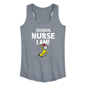 Women's - Dr. Seuss - School Nurse I Am Sam I Am Graphic Racerback Tank - 1 of 4