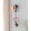 Kings Brand Furniture – Nino Metal 12 Hook Wall Mount Coat & Hat Rack, Pewter - 4 of 4