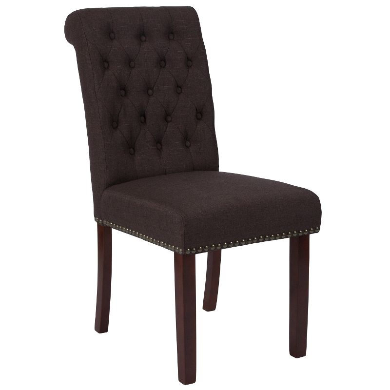 Flash Furniture HERCULES Series Parsons Chair with Rolled Back, Accent Nail Trim, 1 of 12