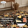 Washable Area Rug, Modern Floral Ultra-Thin Non Slip Soft Carpet for Living Room, Dining Room, or Kids Bedroom - 4 of 4