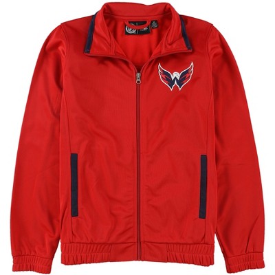 G-III Sports Womens Washington Capitals Track Jacket Sweatshirt