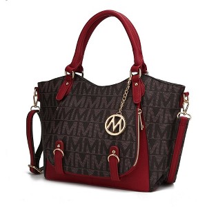 MKF Collection Fula Signature Crossbody Satchel – Vegan Leather Handbag by Mia K - 1 of 4
