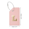Unique Bargains Luggage Tag Pink 1 Pc - 2 of 4