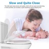 CuisinSmart Toilet Seat with Built-In Potty Training Seat, Toilet Seat with Toddler Seat, Magnetic Kids Toilet Seat - 3 of 4