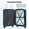 Lyngins 3-Piece Family Hardside Luggage Set, 20"/24"/28" in ABS Spinner Wheel Luggage, Carry on Suitcase, Waterproof Anti-Scratch ABS Shell, TSA Lock - 3 of 4