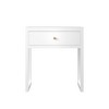 Vynxaria Modern Minimalist 1-Drawer Nightstand - White, Wood Knob, 19.69"L x 17.72"W x 22.05"H, Compact, Easy Assembly, Bedroom/Apartment Use - 2 of 4
