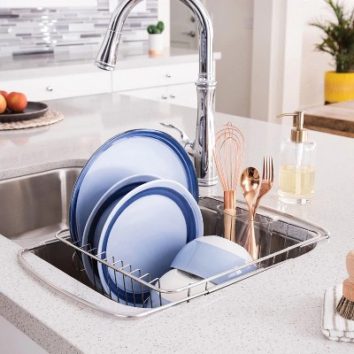 Adjustable Over-The-Sink Dish Drainer - Thumbnail 4