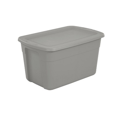 Photo 1 of 30gal Storage Tote Gray - Room Essentials NO LID