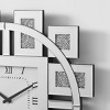 GlasFlength Wall Clocks Mirrored Timepiece Contemporary Decor Accent Piece Simple Elegant Design for Living Room, Silver, 23.6"*23.6"*1.5" - 3 of 4