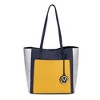 MKF Collection Leah Vegan Leather color-block Women’s Tote Bag by Mia K - 2 of 4