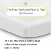 BreathableBaby All-in-One Fitted Sheet & Waterproof Cover, For 39" x 27" Play Yard Mattress (2-Pack), White - 2 of 4