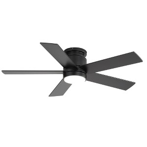 Airsurfer 42" Matte Black Ceiling Fan with 3 Colors LED Light and Remote Control,Ceiling Fan with 5 Blades,2 Downrods,6 Speeds Motor & Memory Function - 1 of 2