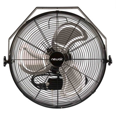 WindPro18W Industrial Black 18-inch High Velocity Wall Mount Fan