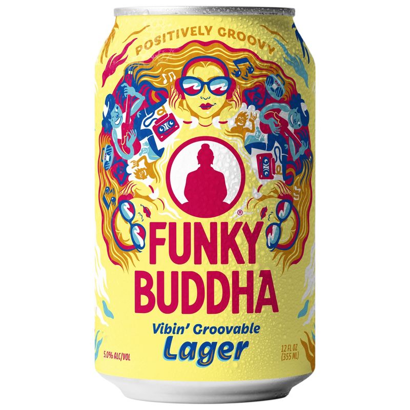 Funky Buddha Vibin&#39; Groovable Lager Beer - 6pk/12 fl oz Cans, 2 of 6