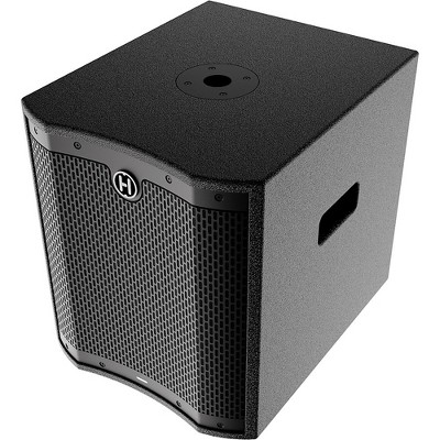Black 12" Powered Subwoofer with Plywood Cabinet and DSP