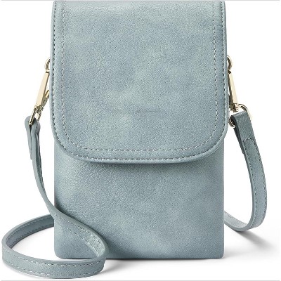 Vegan Leather Small Crossbody Bags for Women Designer Cell Phone Bag Wallet Purses Adjustable Strap