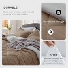 5/7 Pcs Bed in a Bag with Contrast Color Solid Design Bedding Set - 3 of 4