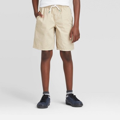 Boys' Playwear 'At the Knee' Pull-On Shorts - Cat & Jack™ Light Khaki