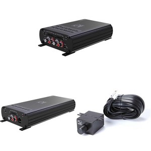 Wavtech link300.4mini - 300 Watt 4-Channel Amplifier, Wavtech link500.1mini - 500 Watt Mono Amplifier, and Wavtech linkRC - Remote level control (R... - 1 of 4