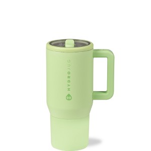 HydroJug Traveler - Water Bottle with Handle & Flip Straw - Leak Resistant Tumbler, Insulated, Stainless Steel & Rubber Base - 1 of 4