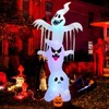 Tangkula 10FT Tall Halloween Inflatable Stacked Ghosts w/ Built-in RGB Lights Inflatable Overlap Ghosts Halloween Decor w/ Ropes & Stakes - 3 of 4