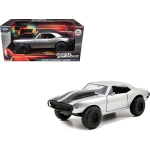 Roman's Chevrolet Camaro Z/28 Silver Fast & Furious 7" Movie 1/24 Diecast Model Car by Jada" - 1 of 4