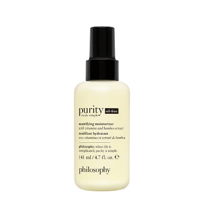 philosophy Purity Made Simple Oil Free Mattifying Moisturizer - 4.7 fl oz - Ulta Beauty