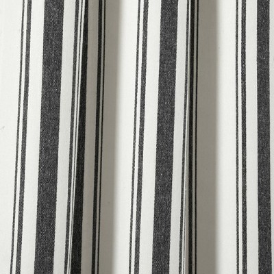 Lush Decor Farmhouse Stripe Window Curtain Panel - Thumbnail 3
